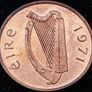 [#2336] - Ireland 1971 | SPECIMEN | Irish 1p | Irish Penny | KM.20 Image 2