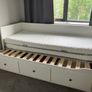 Hemnes White bed +2 mattresses Image 3