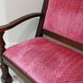 Beautiful re-upholstered two seater bench Image 3