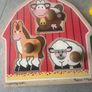 wooden toys for toddler kid m, farm animals, puzzles, truck Image 2