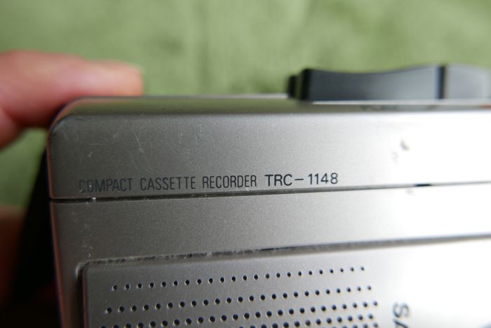 Vintage Sanyo Dictation Machine - Compact Cassette Recorder Sanyo - VGC (TRC-1148)