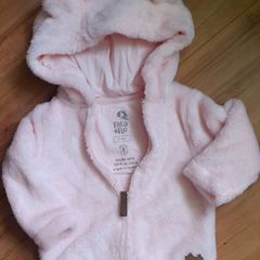 Faux fur baby jacket