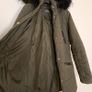 Fluid Khaki Green Faux Fur Hood Puffer Coat 10UK/38EU Image 5