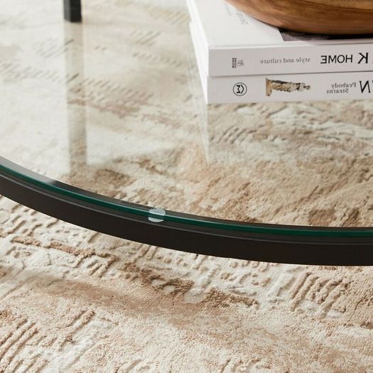 New marble look coffee table 2 shelves - FREE P&P