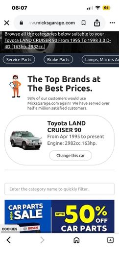 jeep parts landcruiser