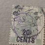 1891 Hong Kong 20c overprint stamp Image 4