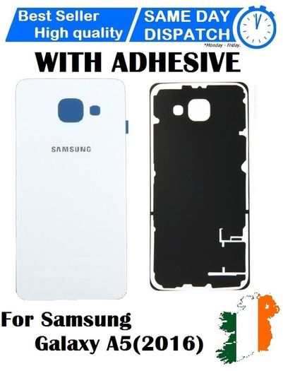 For Samsung Galaxy A5 (2016) Back/Battery Cover Glass Replacement New White - FHT17SMBK
