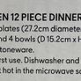 F&F HOME Aura Sea Green 12 Piece Dinner Set x 2 + Serving Bowls Image 7