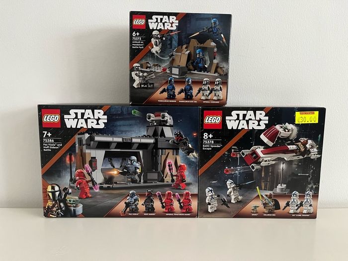 LEGO Star Wars The Mandalorian Bundle x3 75386, 75373, 75378
