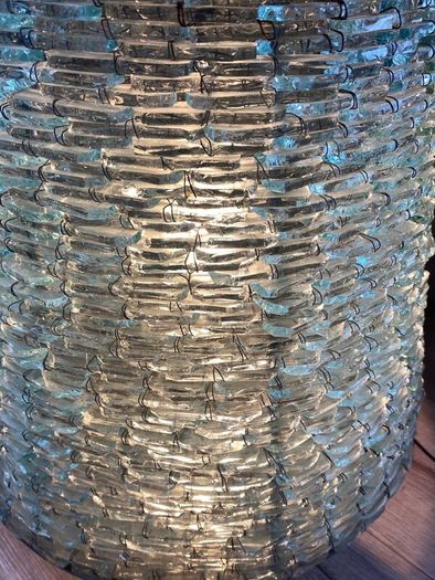 Glass pyramid lamp