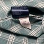 Tommy Hilfiger 80's 2 Ply Mens Green Check Long Sleeve Shirt Size Small Image 7