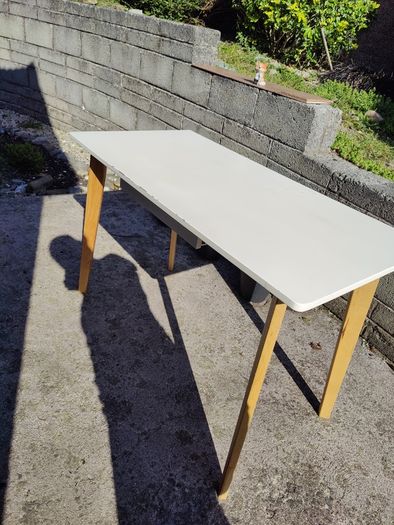 White desk 120x60 75cm high