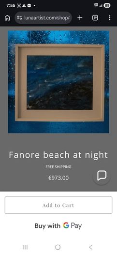 Fanore beach fine art painting