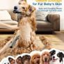 SALE | Dog Clippers for Grooming for Thick Heavy Coats/Low Noise Rechargeable Cordless Pet Shaver with Stainless Steel Blade for Pets and Animals, Waterproof Image 7