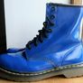 Dr Martens Blue Boots 1460W Size 6(39) Image 3