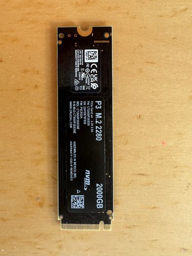 Crucial P3 2tb Pcie M.2 2280 Ssd