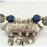Vintage Yemeni Jewish Lapis Lazuli Amulet Necklace Image 8