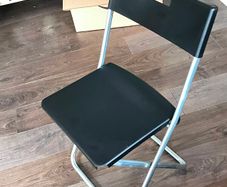 6x IKEA Black Folding Chairs - Outdoor / Extra Seating