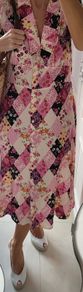 Nobody's Child pink floral midi Sz 14UK