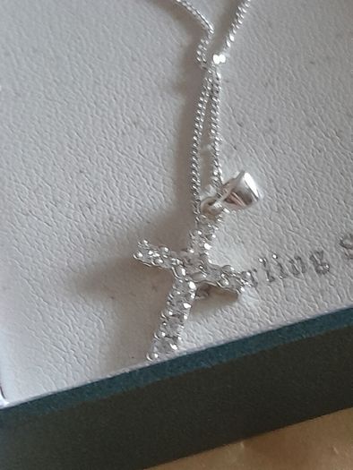 silver chain and pendant