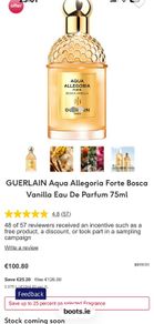 Guerlain Bosca Vanilla 75ml parfum for her