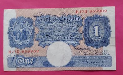 Bank of England 1940 One Pound banknote
