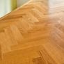 Oak Herringbone Dining Table Image 3