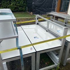 Commercial aluminium tables