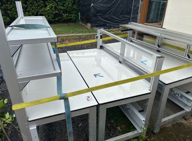 Commercial aluminium tables