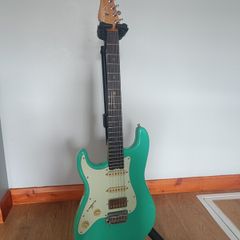 Schecter Nick Johnston HSS Atomic Green Left Handed Electric Guitar