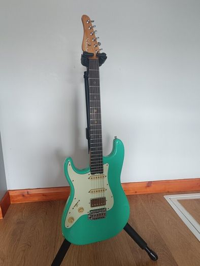 Schecter Nick Johnston HSS Atomic Green Left Handed Electric Guitar