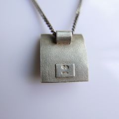 Vintage Sterling Silver 925 Chain & Pendant Necklace (length 16,5" - 8,83g)