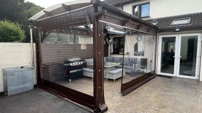 PVC Blinds for pergolas, pubs, smoking areas