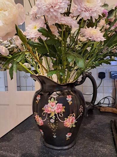 Antique Crown Devon Fielding water jug