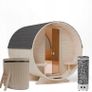 Barrel Sauna 2-5 person Harvia Electric Heater Delivery Available Image 2