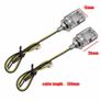 2x 12V Black Motorcycle Indicators Turn Signal Light Image 7