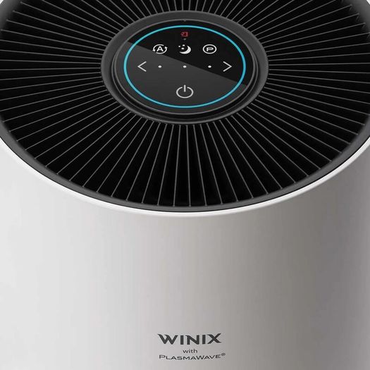 Compact Air Purifier for Bedroom Home, CADR 250 mh, 50m HEPA & Carbon Filter removes Allergies, Pollen, Dust, Smoke, Air Cleaner with Air Quality Sensor, Sleep Mode