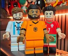 3D Printed Lionel Messi / Ronaldo / Mbappe Lego Figure