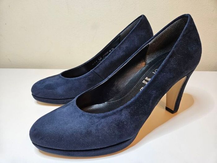 Gabor Gab270 Court Shoe - Navy Suede RRP 80 Euro Soft & Smart UK 5  & UK 4.5 New & Boxed