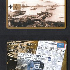 2001 Gibraltar 100 unit War Years (Gemplus - GEM5 (Red)) Phonecard