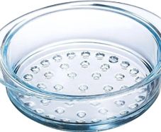 Pyrex Borosilicate Clear Glass Steamer Basket