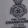 18 Piece Tea / Coffee Set Royal Doulton Cranbourne fine china pattern, labeled with code TC 1032 and made in England. Image 4