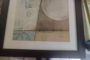FRAMED PRINT DE rosier Pale Moon Rising 2