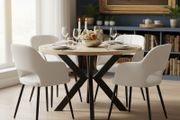 Orion Industrial Extendable Dining Table 100-140cm Veneer or Laminated