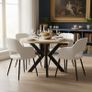 Orion Industrial Extendable Dining Table Veneer or Laminated 100-180cm Image 3