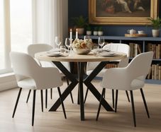 Orion Industrial Extendable Dining Table Veneer or Laminated 100-180cm
