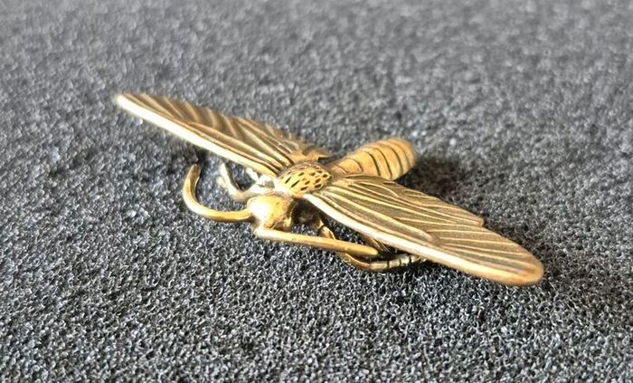 3 brass Insects, Solid brass.