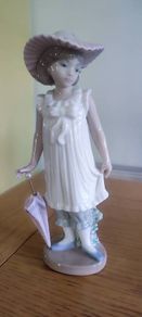 VINTAGE Lladro Nao Porcelain Figurine Spring Showers #1126, Spain