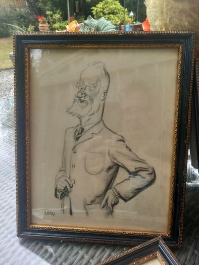 Antique prints by Sir David Low, 1926, 100 years old, D18