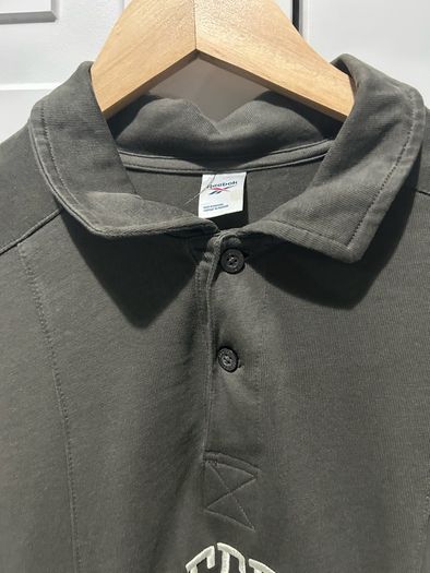 Reebok Grey Long Sleeve Polo